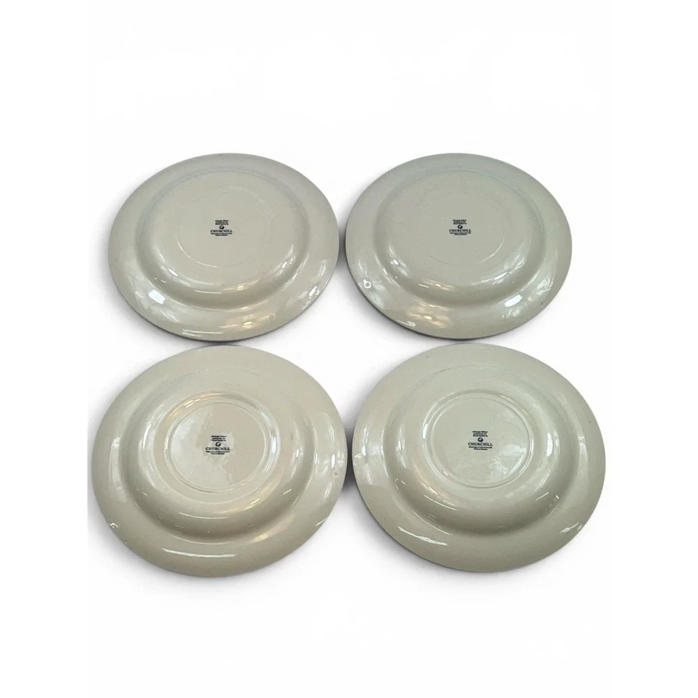 Churchill Midnight Willow Set 4 Dinner Plates 10